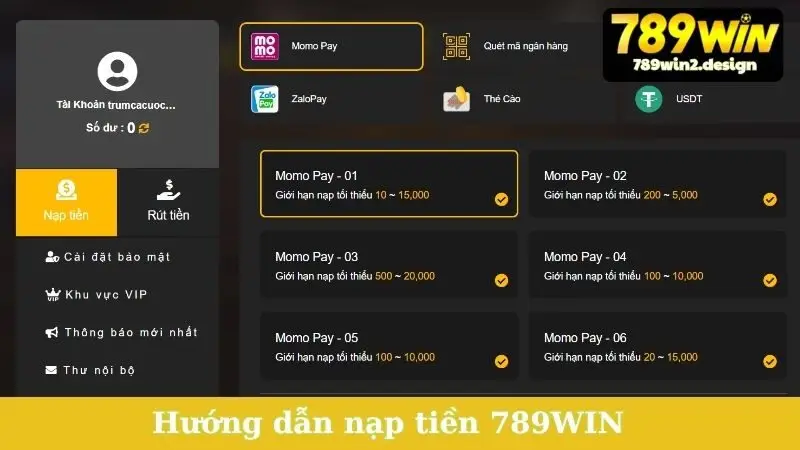 Hướng dẫn nạp tiền 789WIN đơn giản, dễ hiểu cho người mới